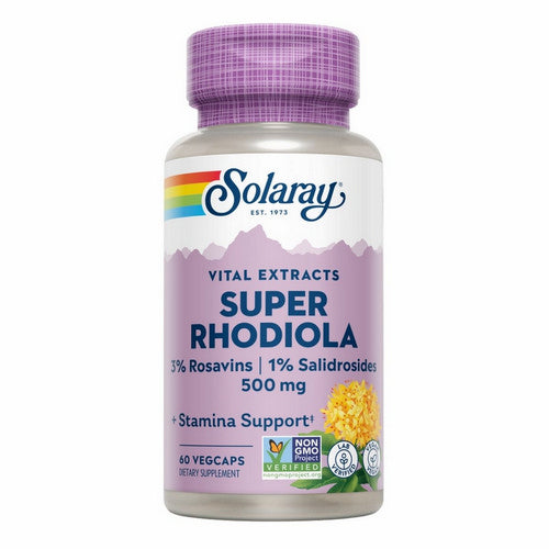 Vital Extracts Super Rhodiola 60 Veg Caps by Solaray