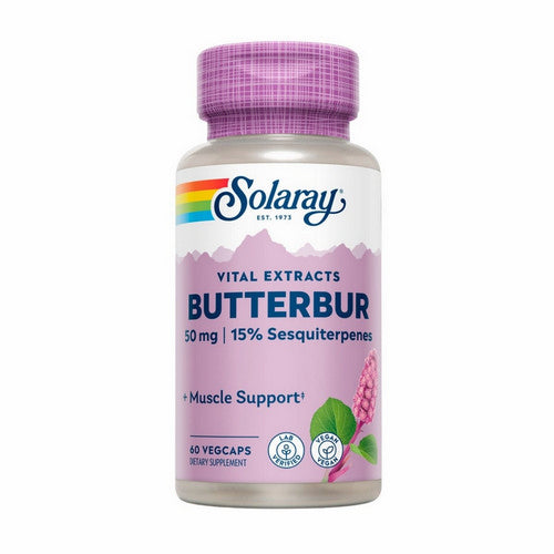 Vital Extracts Butterbur 60 Veg Caps by Solaray