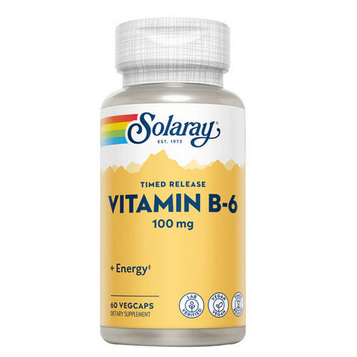 Vitamin B-6 Timed Release 60 Caps by Solaray