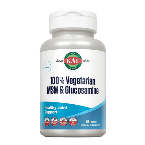 100% Vegetarian MSM & Glucosamine 60 Tabs by Kal