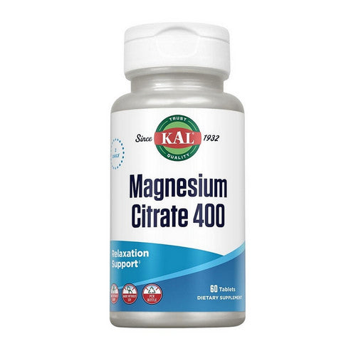 Magnesium Citrate 400 60 Tabs by Kal