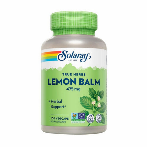 True Herbs Lemon Balm 100 Veg Caps by Solaray