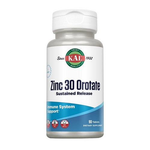 Zinc 30 Orotate Sustained Release 90 Tabs by Kal