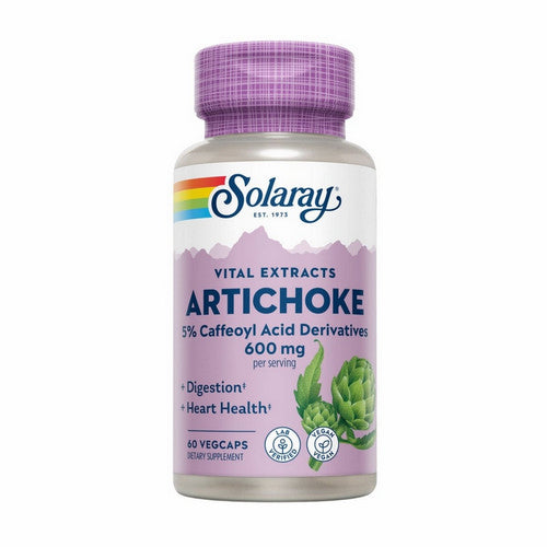 Vital Extracts Artichoke 60 Veg Caps by Solaray
