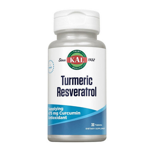 Turmeric Resveratrol 30 Tabs by Kal