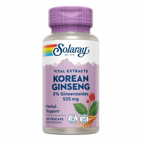 Korean Ginseng Root Extract 60 Caps by Solaray