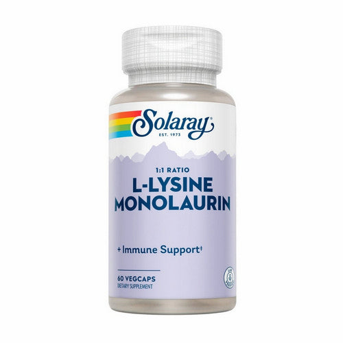 L-Lysine Monolaurin 1:1 Ratio 60 Veg Caps by Solaray