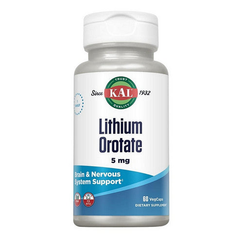 Lithium Orotate 60 Veg Caps by Kal