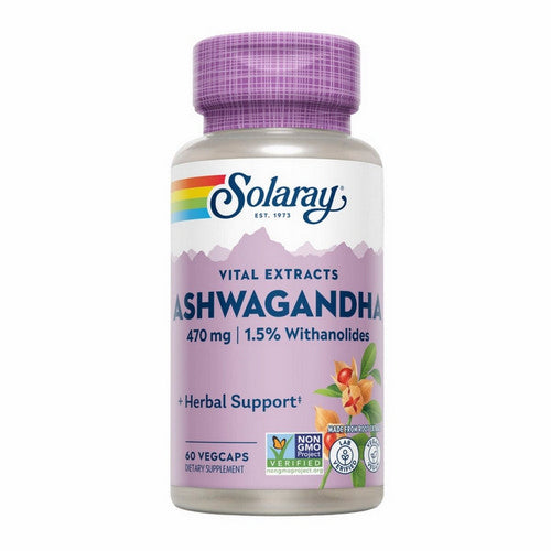 Ashwagandha 60 Veg Caps by Solaray