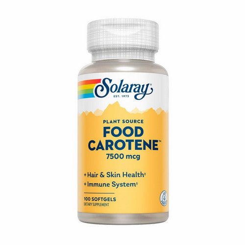 Food Carotene 100 Softgels by Solaray