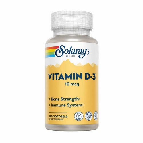 Vitamin D-3 120 Softgels by Solaray