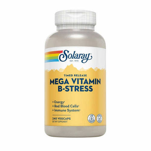 Mega Vitamin B-Stress Timed-Release 240 Veg Caps by Solaray