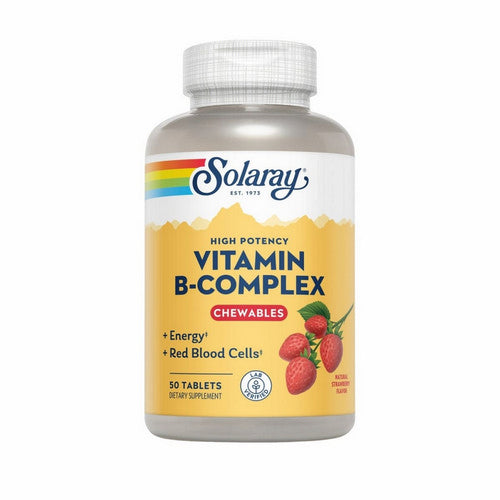 B-Complex Strawberry Kiwi 50 Chews by Solaray