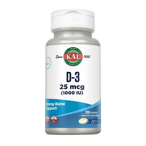 D-3 200 Softgels by Kal