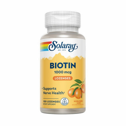 Biotin Orange 100 Lozenges by Solaray