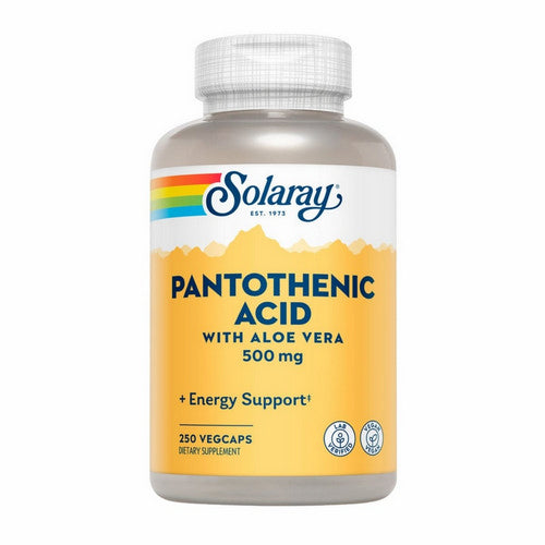 Pantothenic Acid With Aloe Vera 250 Veg Caps by Solaray