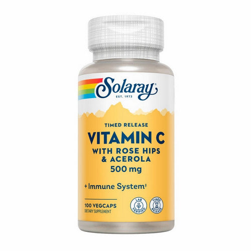 Vitamin C With Rose Hips And Acerola 100 Caps by Solaray