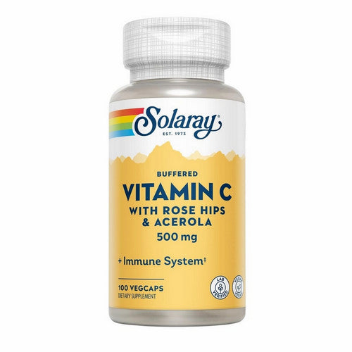 Vitamin C Plus Rose Hips & Acerola 100 Caps by Solaray