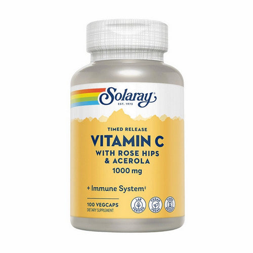 Timed Release Vitamin C With Rose Hips And Acerola 100 Veg Caps by Solaray