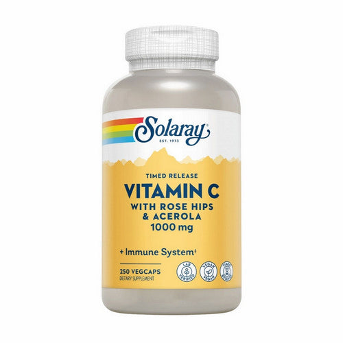 Timed Release Vitamin C With Rose Hips And Acerola 250 Veg Caps by Solaray