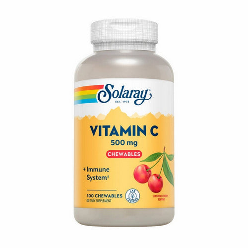 Vitamin C Chewable Cherry 100 Wafers by Solaray