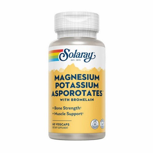 Magnesium Potassium Asporotates With Bromelain 60 Veg Caps by Solaray