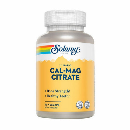 Cal-Mag Citrate 1:1 Ratio 90 Veg Caps by Solaray