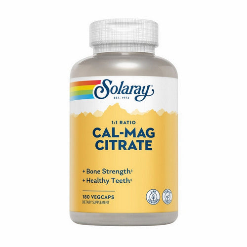 Calcium And Magnesium Citrate 180 Vegetarian Capsules by Solaray