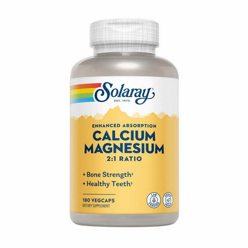 Calcium & Magnesium 180 Veg Caps by Solaray