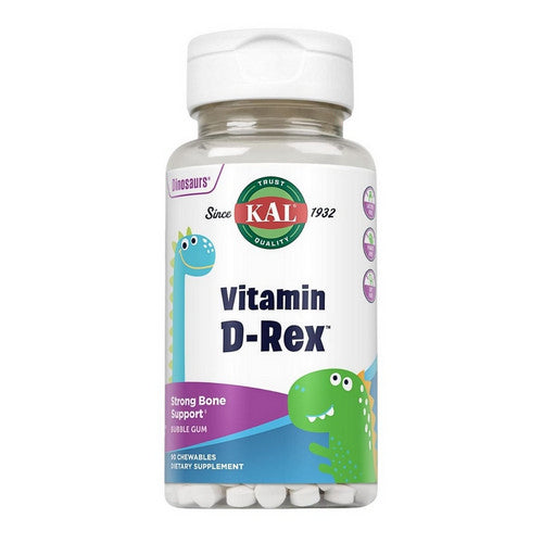 Vitamin D-Rex Bubblegum 90 Chews by Kal