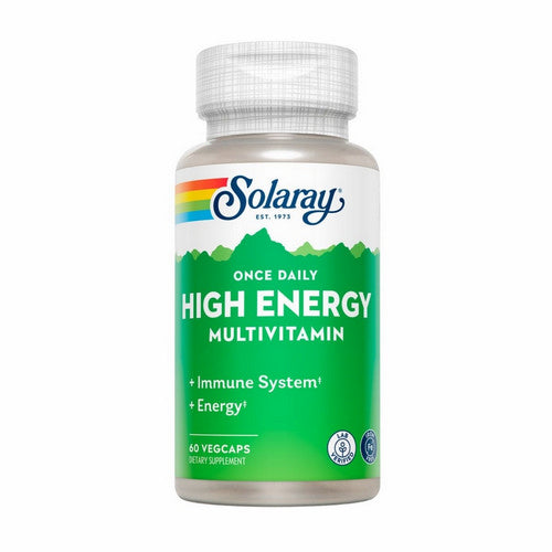 Once Daily High Energy Iron-Free 60 Caps by Solaray