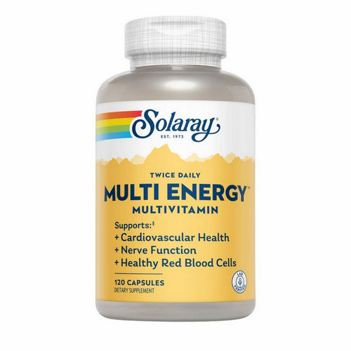 Twice Daily Multi Energy Multivitamin 120 Caps by Solaray
