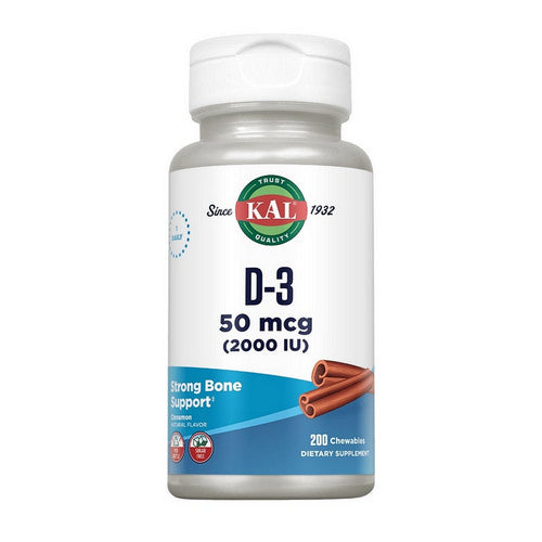 D-3 Chewable 200 Chews by Kal