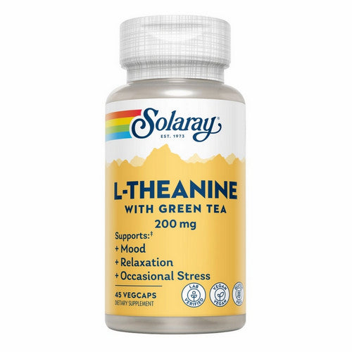 L-Theanine With Green Tea 45 Veg Caps by Solaray