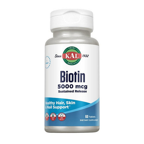 Biotin Timed Release 60 Tabs by Kal