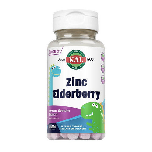 Zinc Elderberry ActivMelt Mixed Berry 90 Tabs by Kal