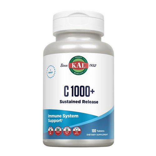 C 1000+ Sustained Release 100 Tabs by Kal