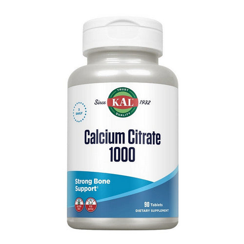 Calcium Citrate 1000 90 Tabs by Kal