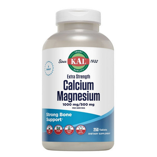 Calcium Magnesium Extra Strength 250 Tabs by Kal