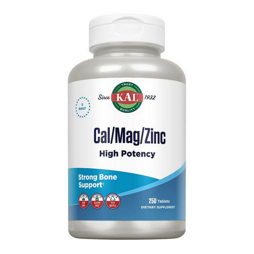 Cal/Mag/Zinc High Potency 250 Tabs by Kal