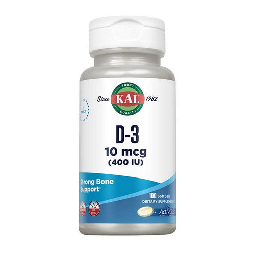 D-3 100 Softgels by Kal