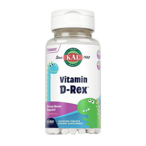 Vitamin D-Rex ActivMelt Watermelon 120 Tabs by Kal