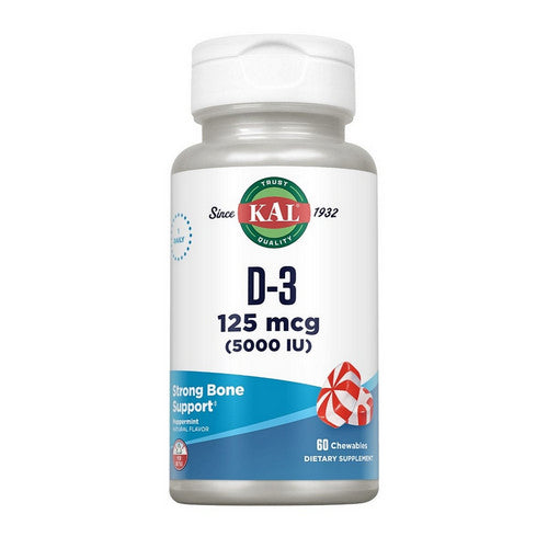 Ultra D-3 Peppermint 60 Chews by Kal