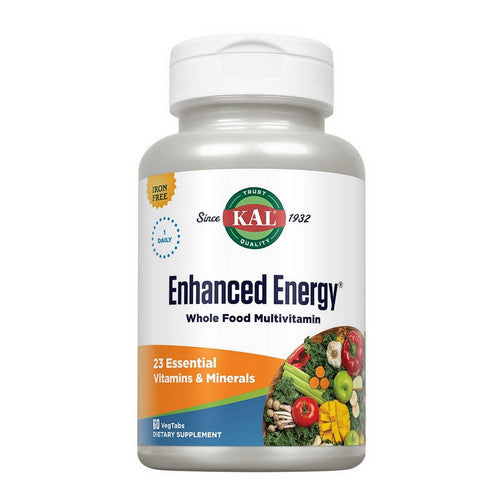 Enhanced Energy Iron Free, 60 Tabs by Kal