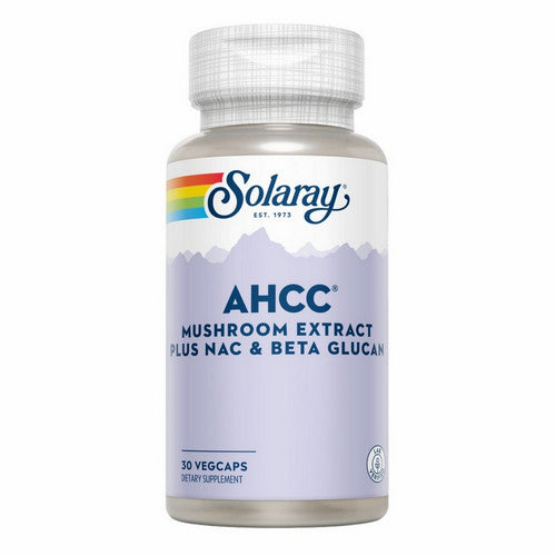 Ahcc Plus Nac And Beta Glucan With Mushroom Mycelia Extract 30 Veg Caps by Solaray