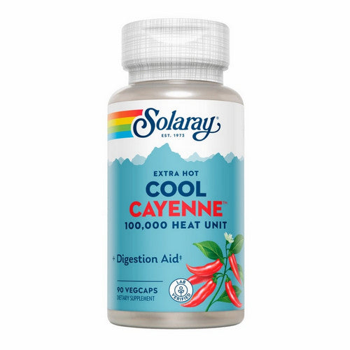 Extra Hot Cool Cayenne 90 Veg Caps by Solaray