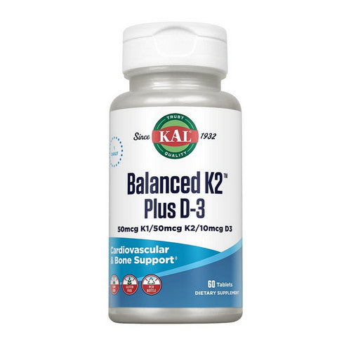 Balanced K2 Plus D-3 60 Tabs by Kal