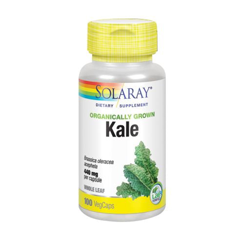 Organically Grown Kale 100 Caps by Solaray