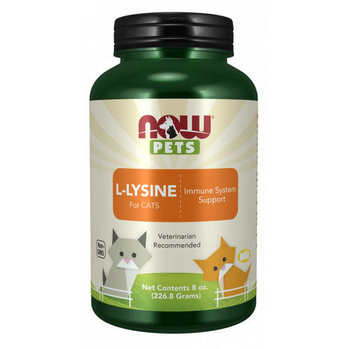 L-Lysine For Cats Powder 8 oz by Now Foods