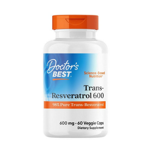 High Potency Trans-Resveratrol 600 60 Veggie Caps by Doctors Best